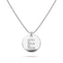 Initials Fabulous Alphabet Letter Necklace White Gold Layered Steel Jewellery